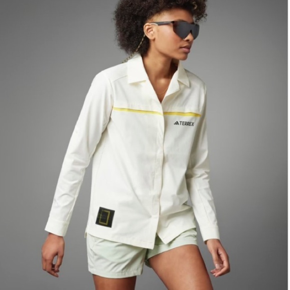 adidas Terrex NATIONAL GEOGRAPHIC LONG SLEEVE TEE NWT SPF 50 Sz S Gorpcore Hike